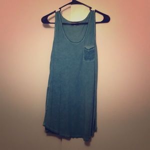 Crosby Turquoise Pocket Tank Top